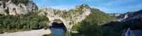 im Tal der Ardèche- der Naturbogen Pont d'Arc