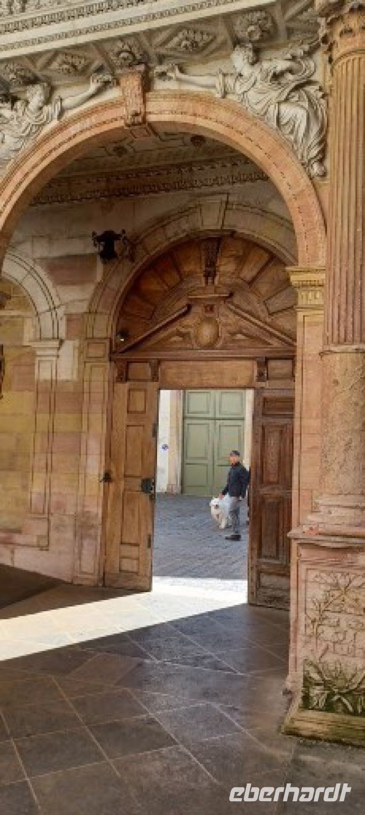 Dijon -Innenhof einer Wohnpalastes 