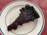 Dessert mit Blaubeeren