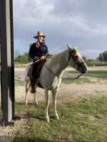 unsere Gastgeberin auf der Manade Gilbert Arnaud