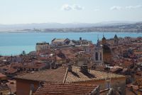 Tag 2 11.10.2024 Stadtrundgang Nizza, Blick über die Engelsbucht