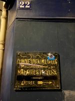 altes Schild zur Augenklinik