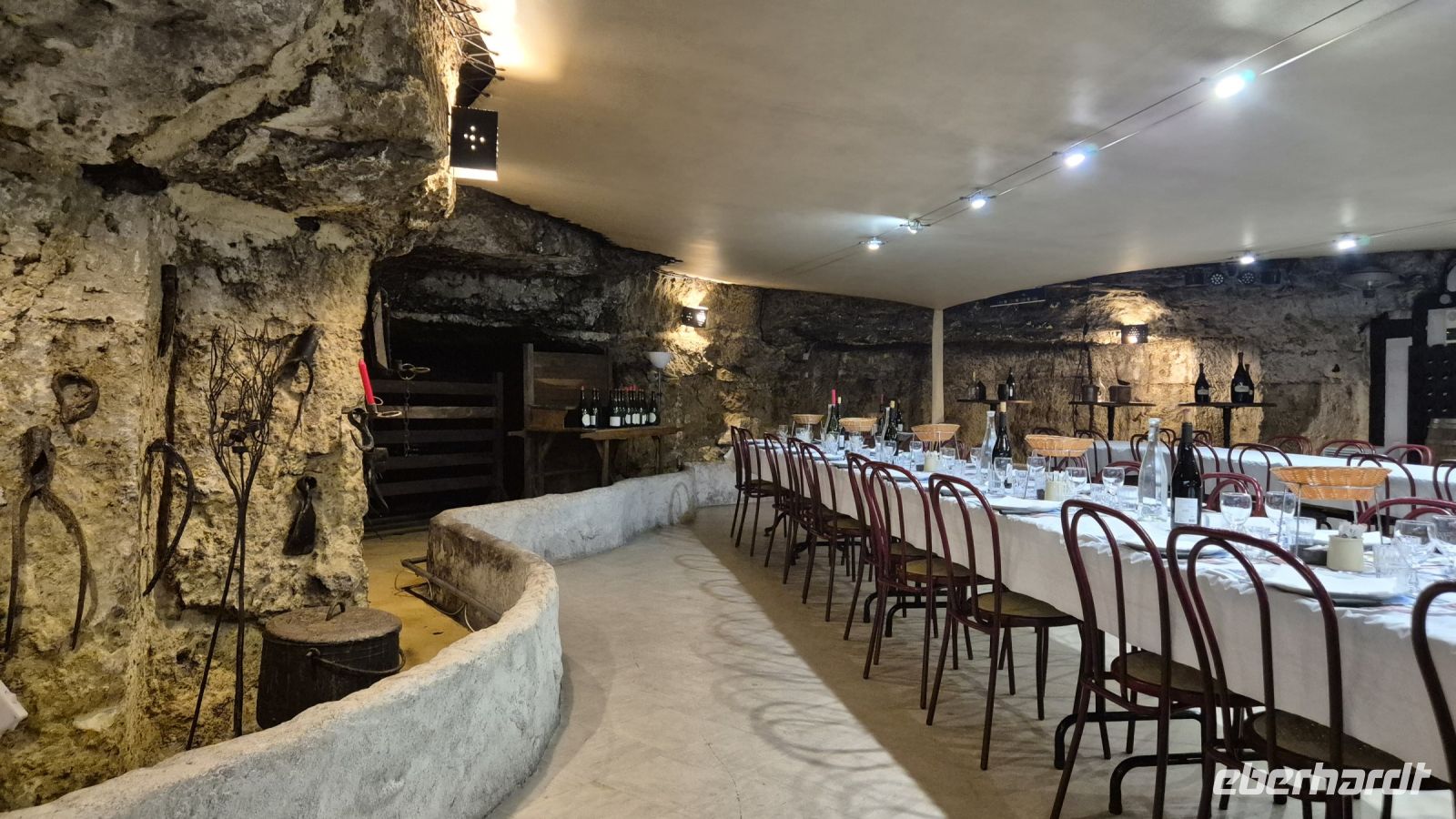 Amboise: Abendessen im Felsenkeller