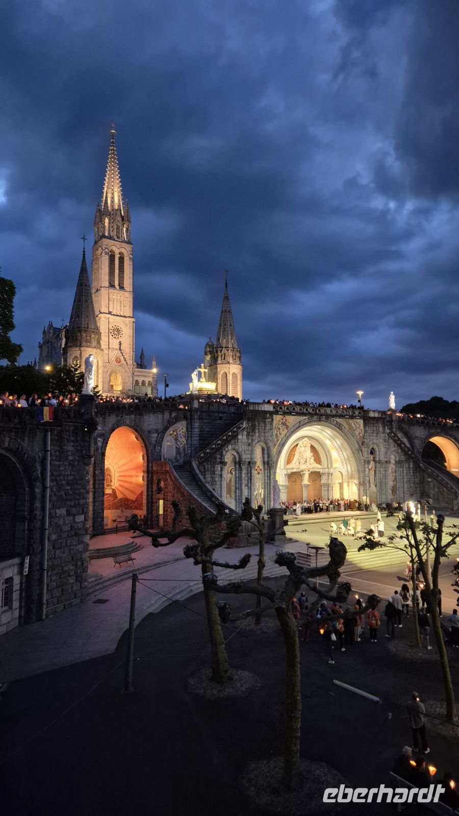Lourdes: Lichterprozession