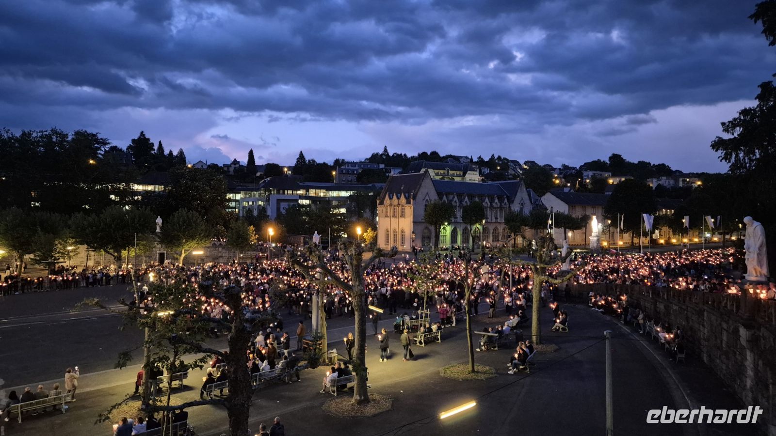 Lourdes: Lichterprozession