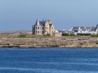 ein letzter Blick auf Quibéron von der Fähre zur Belle-Ile