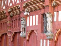 restaurierte Fassade in der Altstadt von Rennes