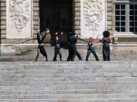 Performance vor dem Parlament von Rennes