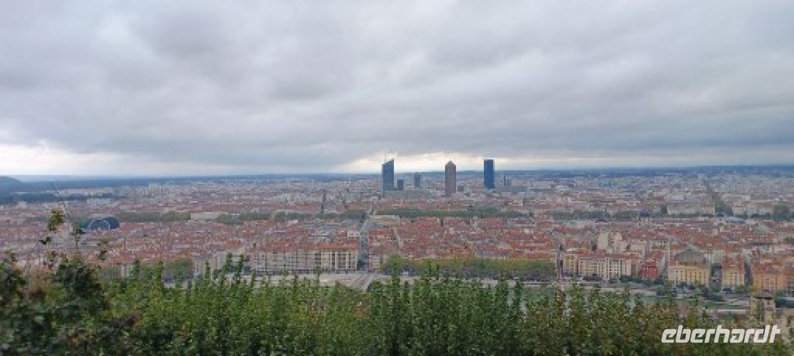 Blick über Lyon mit 520000 Einwohnern