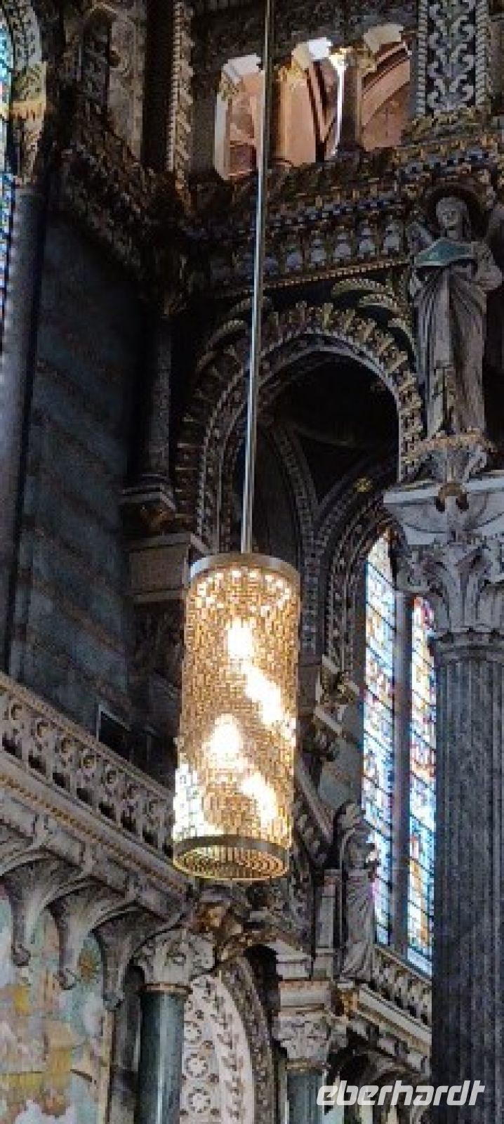Kirche Notre-Dame de Fourvière in Lyon, Innenansicht