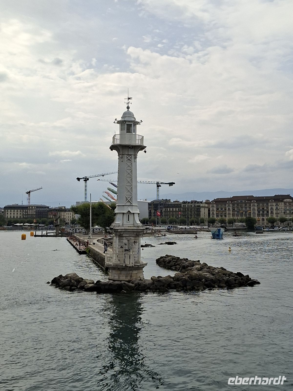 Genfer See-Alter Leuchtturm