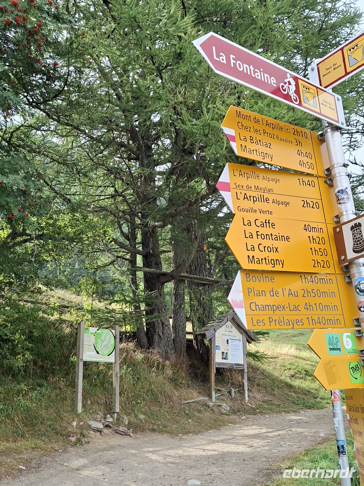 Wanderwege ab Pass Forclaz