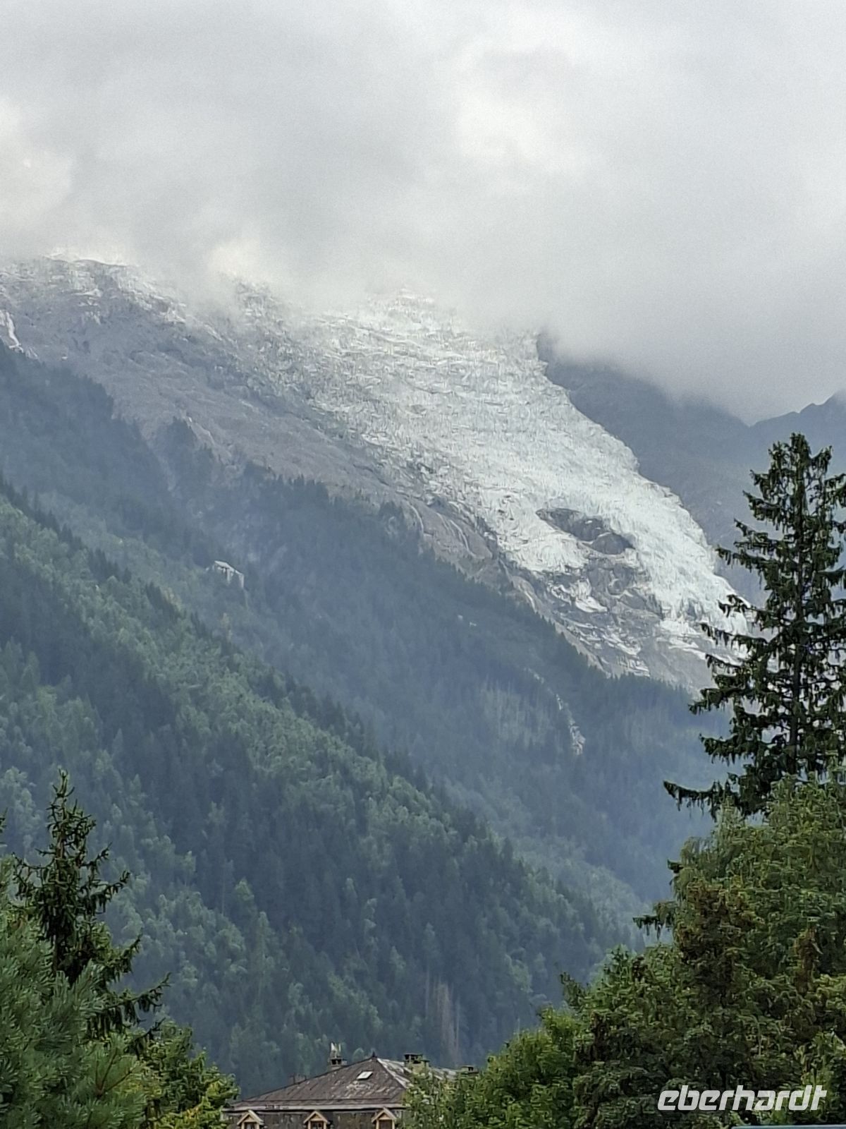 Gletscherzunge am Mont Blanc