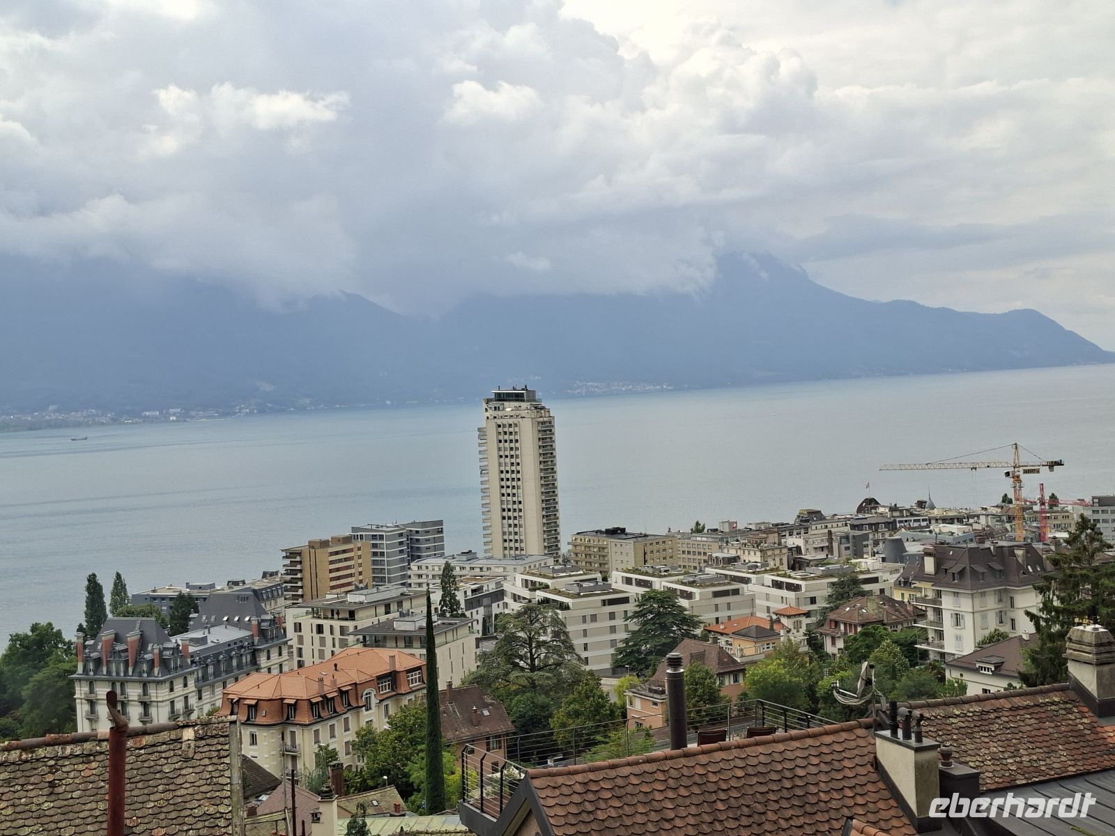 Aufstieg zum Rochers-de Naye Blick auf Genf
