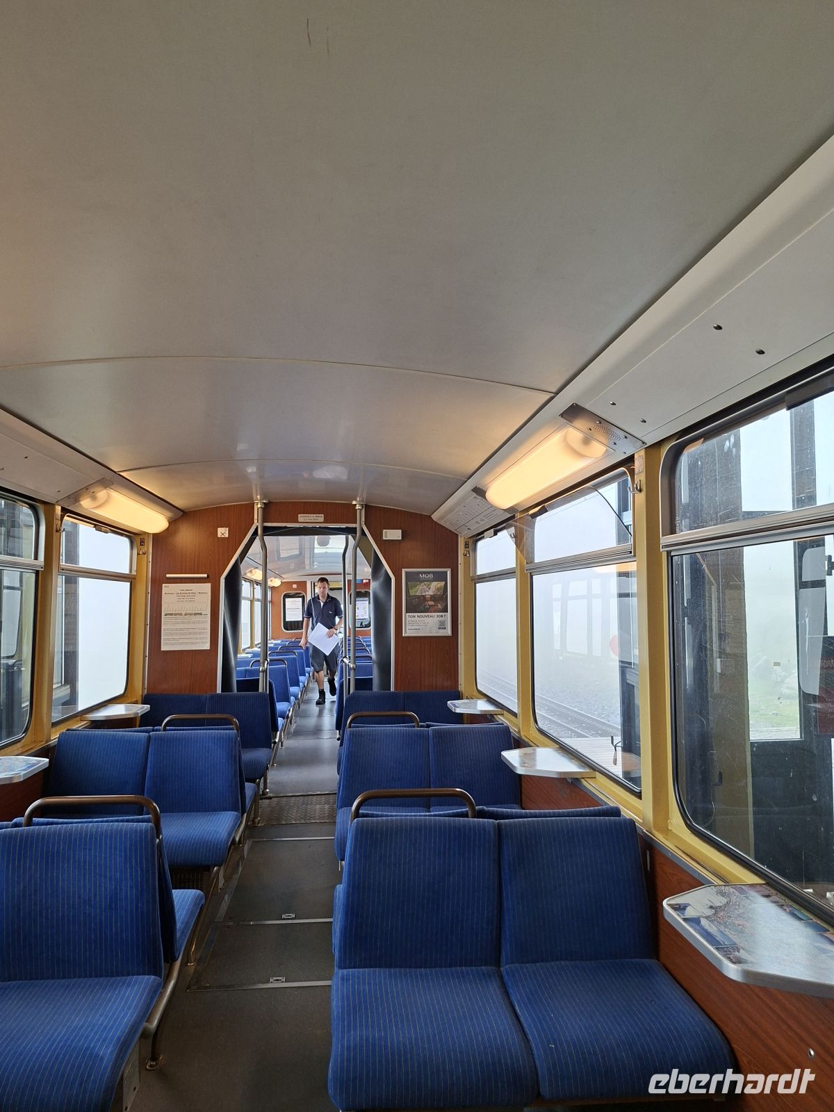 Leerfahrt bei Regen vom Rochers-de Naye