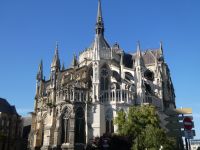 Kathedrale von Reims schwarz weiß 