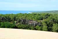 Blick von der Pyla bei schönem Wetter