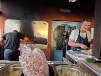 Zubereitung des Flammkuchens