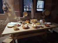 Hohkönigsburg - Speisen im Mittelalter -museale Zusammenstellung