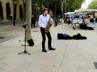 Straßenmusikant in Aix-en-Provence 