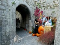 Vorbereitungen zum Erntedankfest in St Paul de Vence 