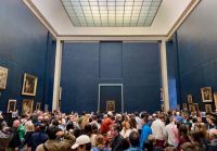 Mona Lisa mit Bewunderern