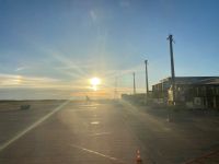 zurück nach einer schönen Reise