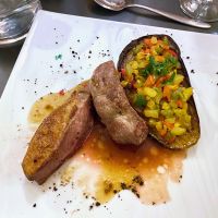 Ente, Aubergine, Gemüse