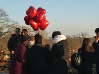 fröhliches Treffen auf dem Trocadero