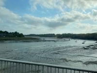 Fluss Arguenon bei Ebbe