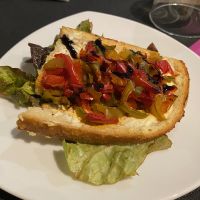 Tartine de chèvre frais