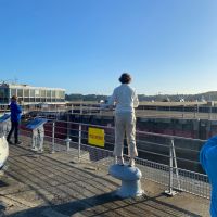 Am Gezeitenkraftwerk La Rance