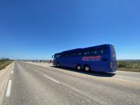 unser Bus im Rhonedelta