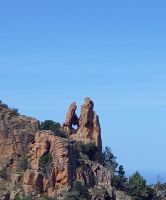 Rotgefärbte Porphyrfelsen &ndash; &copy; Franciska Bauer (Eberhardt TRAVEL)