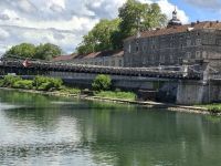 Tain-l´Hermitage Fußgängerbrücke von 1889 über die Rhone &ndash; &copy; Ute Solf (Eberhardt TRAVEL)
