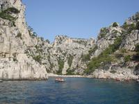 Tag Calanques Bucht mit Steinbruch