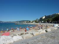 der Badestrand in Cannes