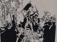 Ein Graffiti in der Straße