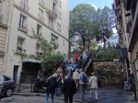 Die berühmten Treppen des Montmartre