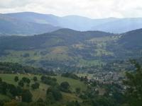 Ein weiterer Fotostop, vor den Vogesenkamm liegt unten das Munstertal, die Heimat des würzigen Käses