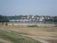 Aboise Blick auf Loire und Schloss