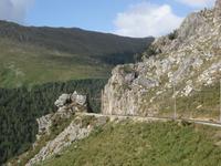 Blick aus Bahn auf La Rhune