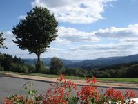 Landschaft im Hinterland des Beaujolais