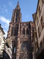 Strasbourg Blick zum Muenster aus Kraemergasse