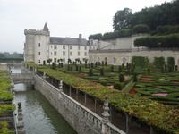 Villandry Schloss mit Gartenanlage