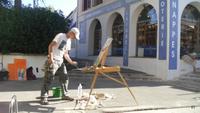 ein Maler in Port Grimaud