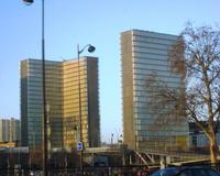 Blick auf einen Teil der Bibliothek Francois Mitterrand