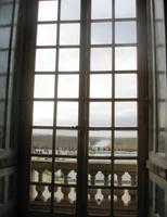 Blick aus dem Schloss von Versailles in den Garten