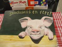 gute provenzalische Würste im Marche Fortville in Cannes...