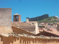 Blick zur Burg von San Esteban
